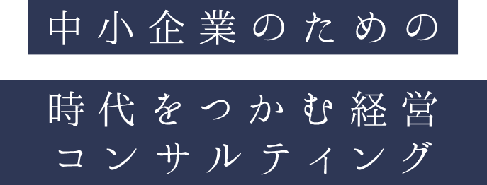 中小企業のための 時代をつかむ経営コンサルティング